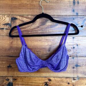 Victoria's Secret Unlined Semi Demi Purple Bra 34D